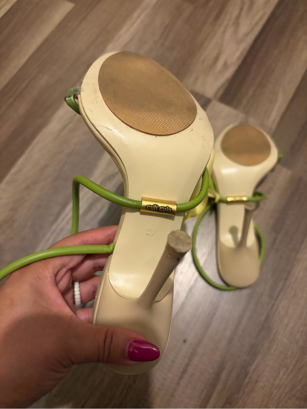 Cult Gaia  Cassidy Sandal Leather Heels - Picture 8 of 10